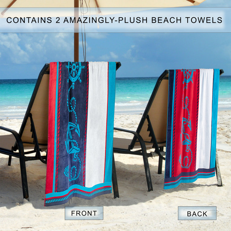 Oversized plush beach discount towels